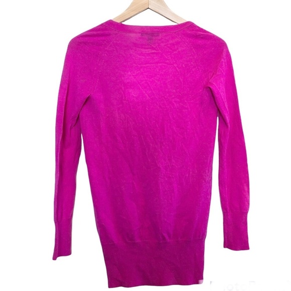 ๐ 6/$60, JCrew Cardigan, 100% Merino Wool, Pink Raspberry, Size XXS - Picture 2 of 5